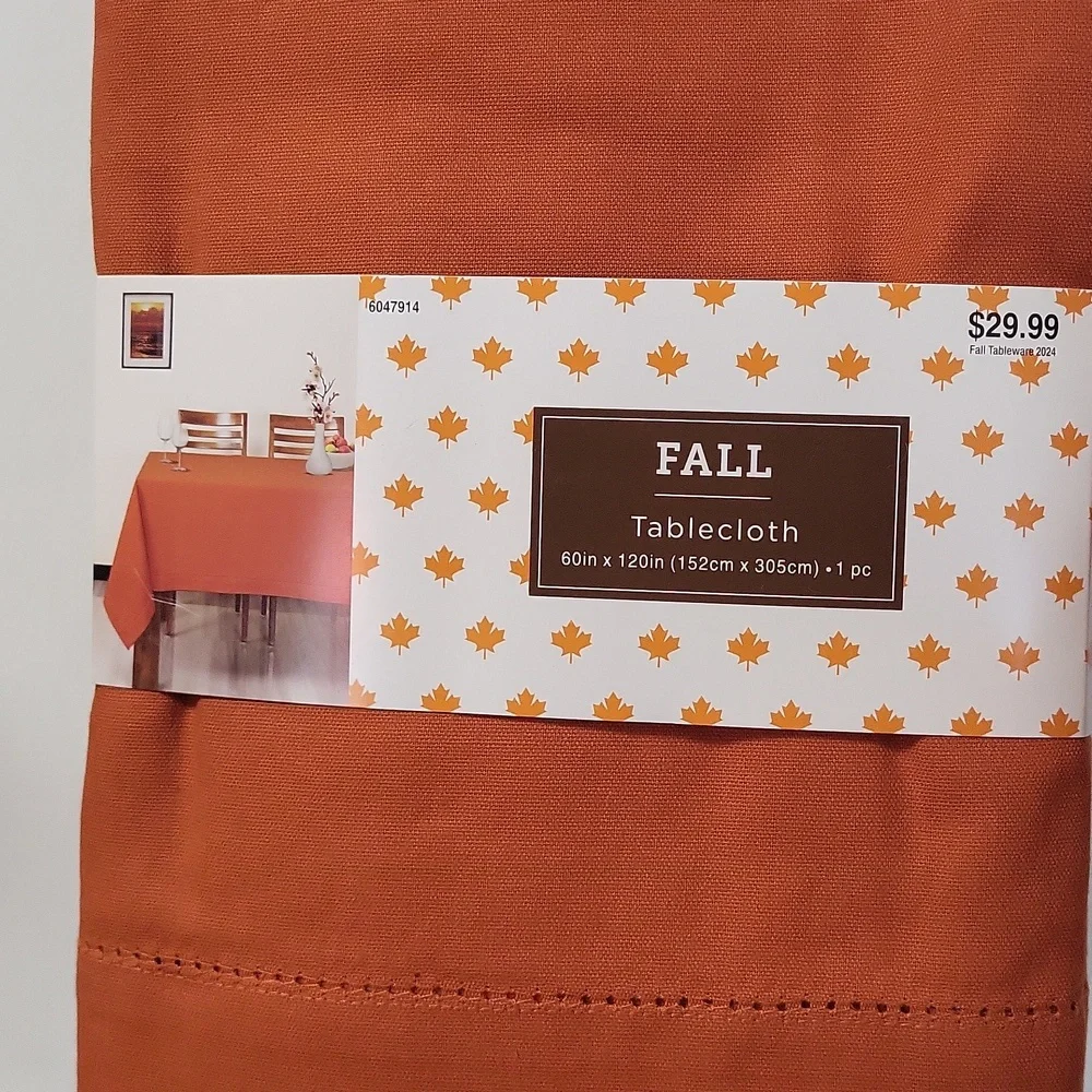 Orange Large Tablecloth